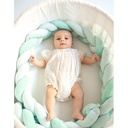 Trenza reductora protector de cuna Menta