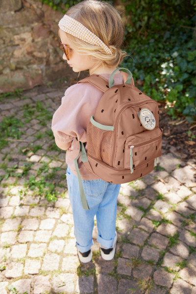 Mini Backpack Happy Prints caramel