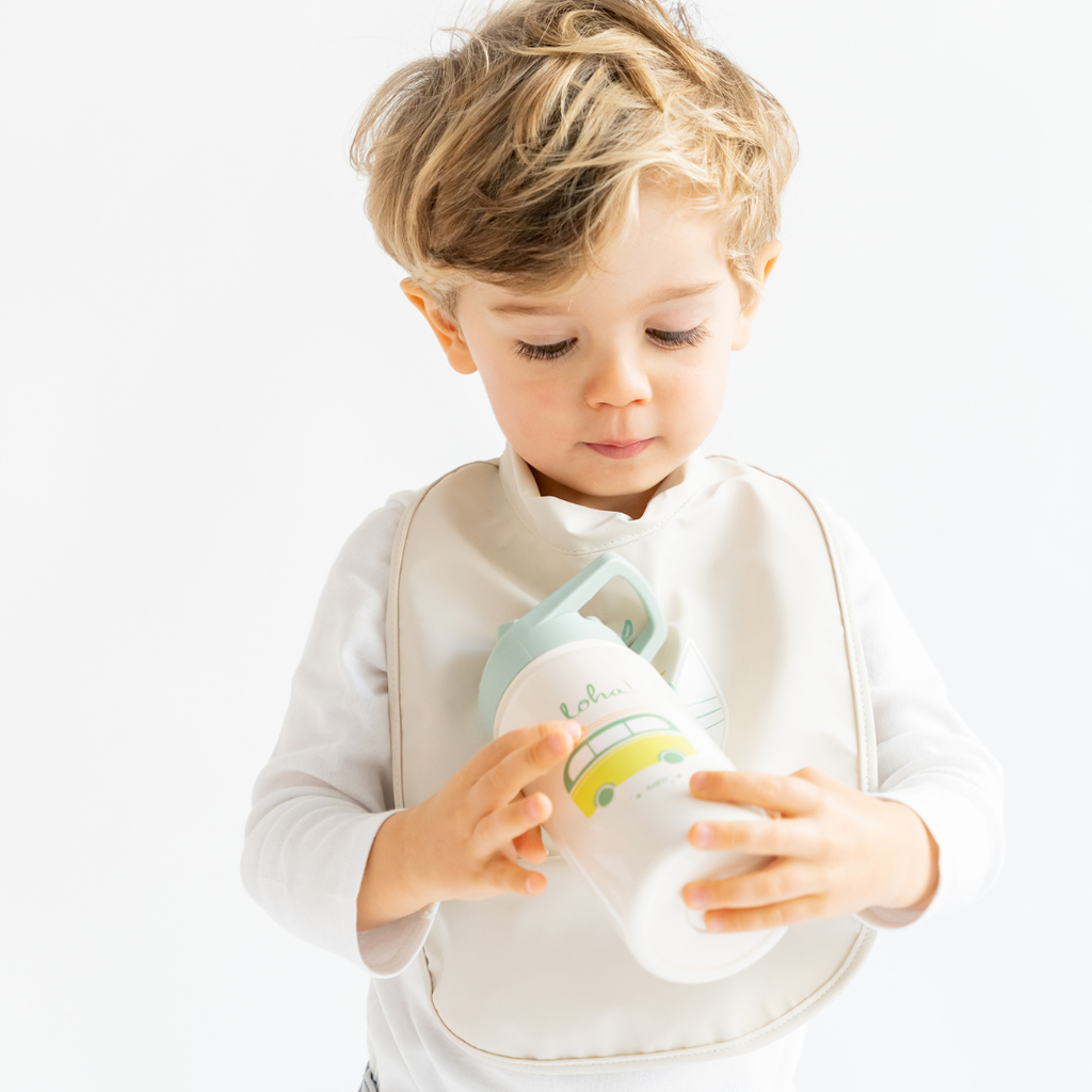 Botella térmica con pajita 350ml. Aloha