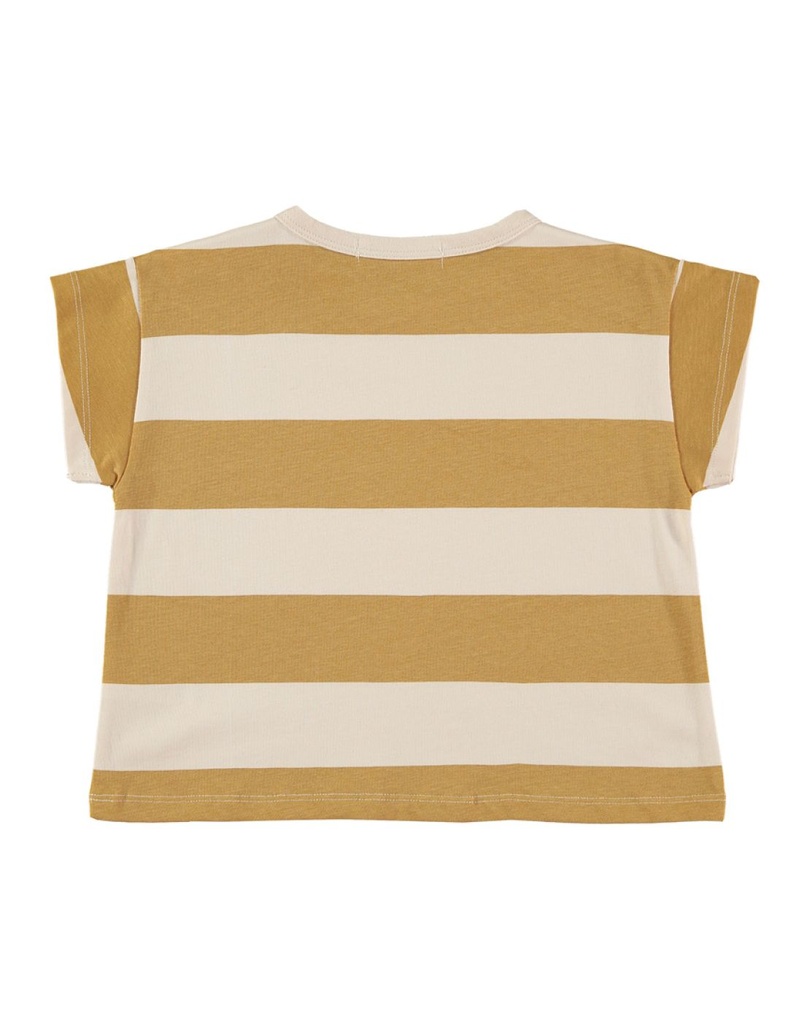 CAMISETA M/C 18M - STRIPES MUSTARD YELLOW