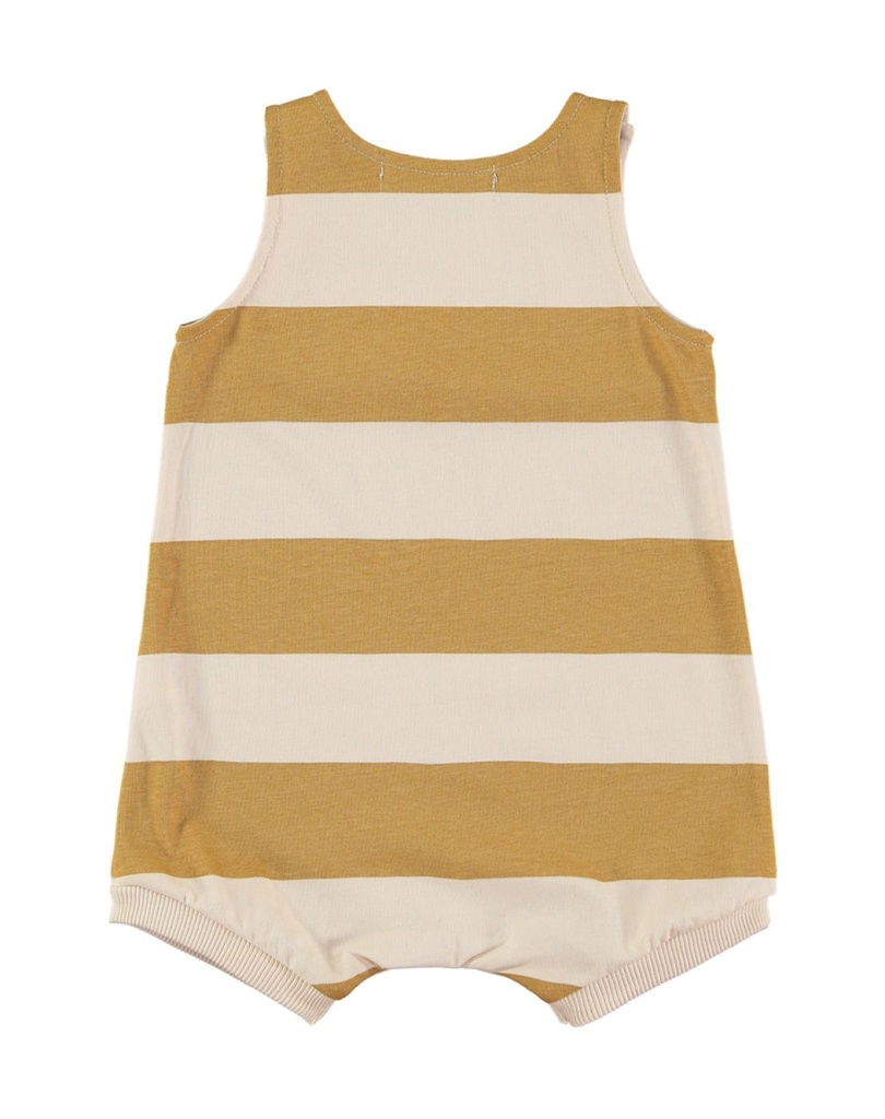 PELELE CORTO 1M - STRIPES MUSTARD YELLOW