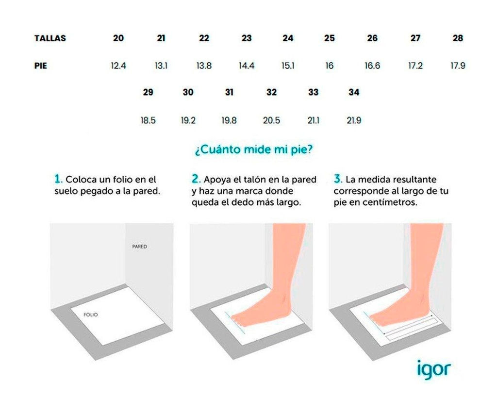 Cangrejeras Infantil Igor Velcro Tutete Sage 20 
