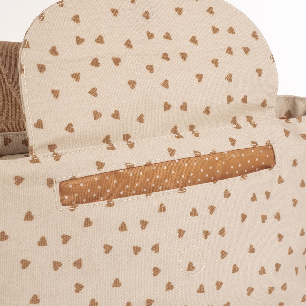 Organizador Corazones Poppy Canela
