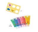Colores 6 Tubos de pintura para dedos -
