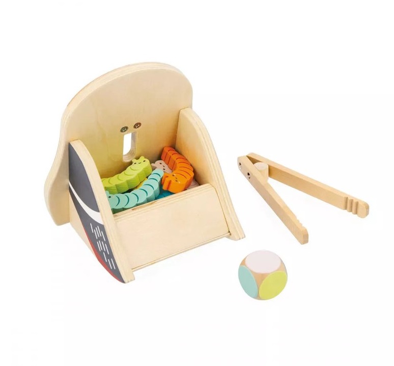 JUEGO DE COLORES DE PÁJARO CARPINTERO Y ORUGAS