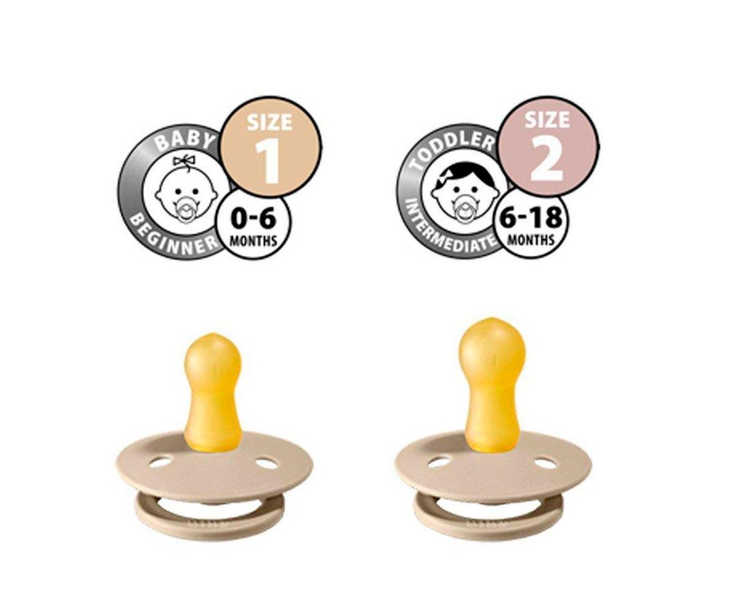 2 Chupetes BIBS Colours Honey Bee/Olive 6-18 M