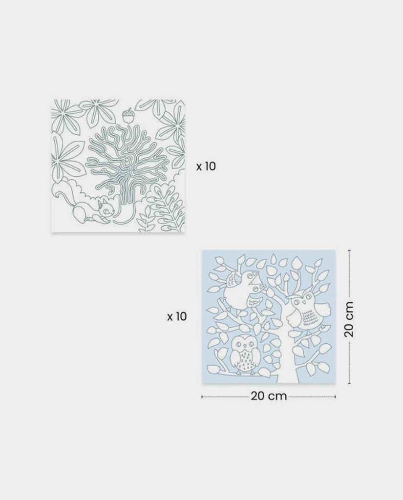 Dispensador de 10 dibujos para colorear +