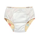 Bañador pañal flores vainilla 03-06 meses, talla 62/68