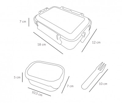 Caja Almuerzo Bento Little Red