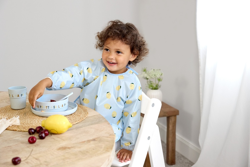 Babero manga larga 2 piezas Happy Fruits Lemon