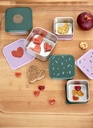3 Cajitas Almuerzo Acero Happy  Rascals Heart lavender