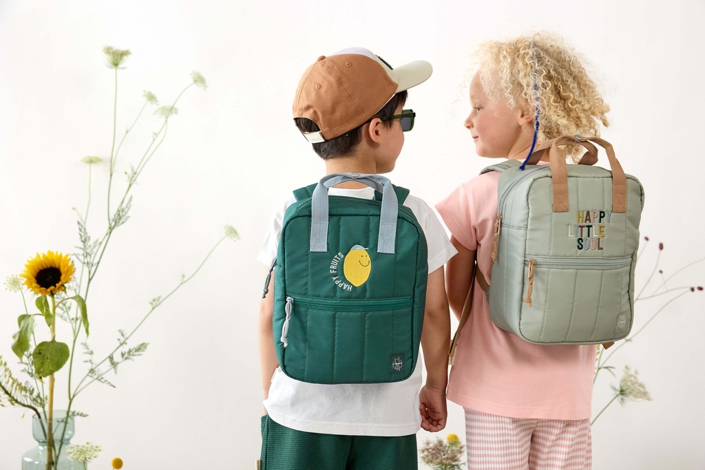 Mochila Square Mini Little Gang light khaki