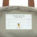 Mochila Square Mini Little Gang light khaki