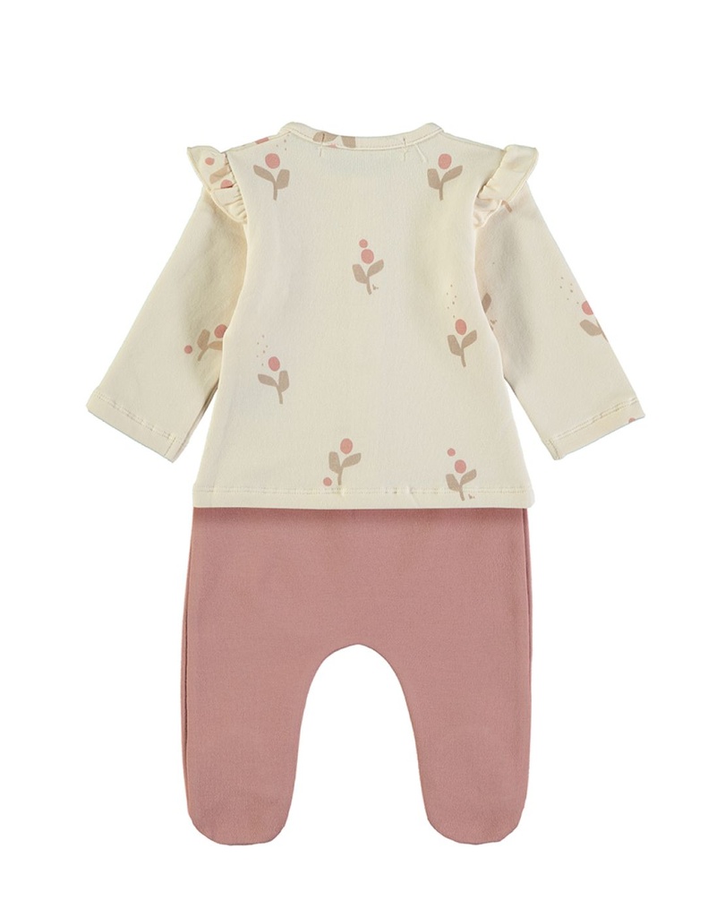 Conjunto bebé - Flor Cream