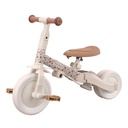 Triciclo con barra 4 en 1 blanco flores