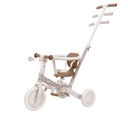 Triciclo con barra 4 en 1 blanco flores