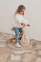 Triciclo con barra 4 en 1 blanco flores