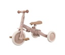 Triciclo con barra 4 en 1 rosa flores