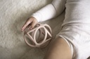 Pelota sensorial silicona rosa