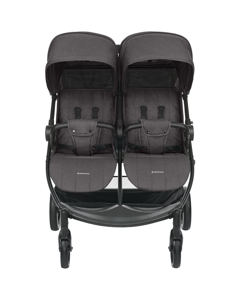 Carrito gemelar Happy 2 Gris Oscuro