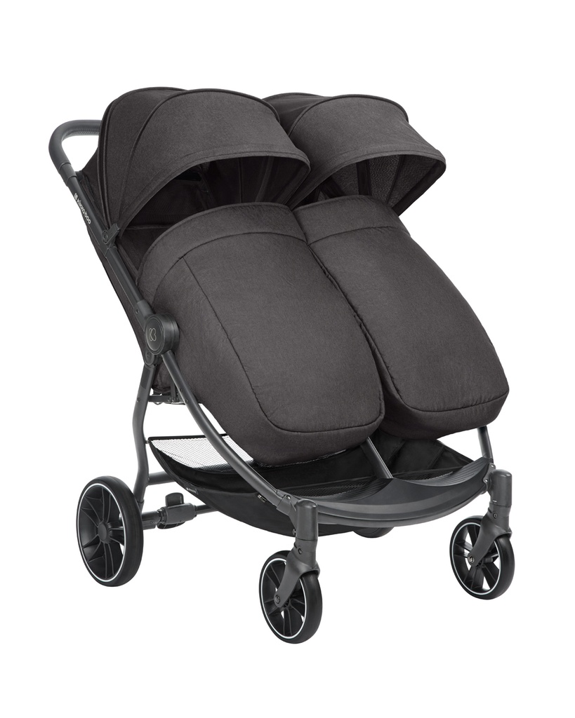 Carrito gemelar Happy 2 Gris Oscuro