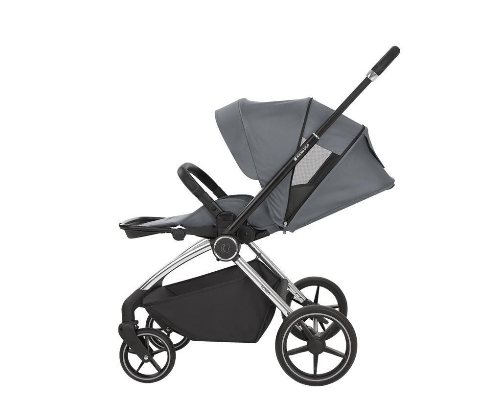 Carrito de bebé 2en1 con capazo Kara Gris