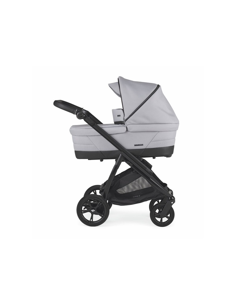 COCHECITO DUO PARKOUR CHASSIS FUME TEXTIL GRIS