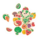 IMANES DE FRUTAS Y VERDURAS 24 PIEZAS