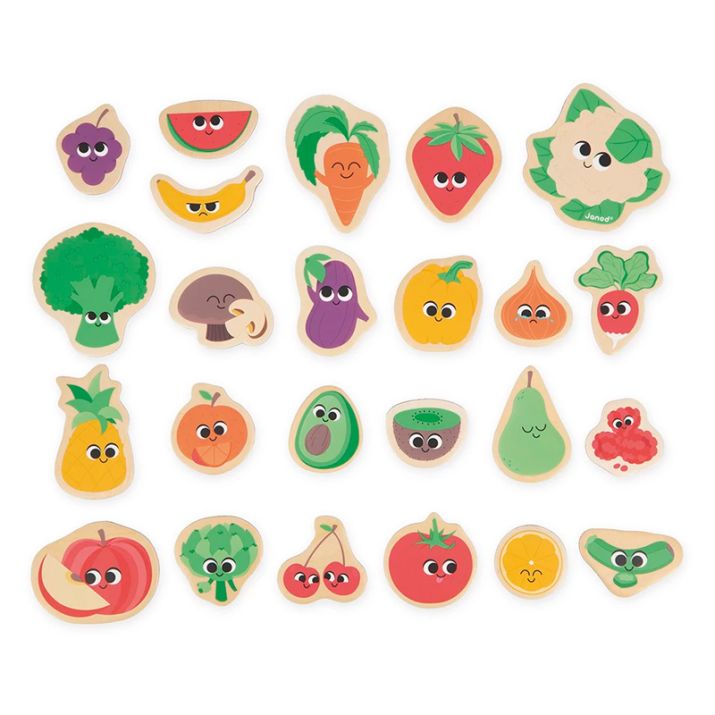 IMANES DE FRUTAS Y VERDURAS 24 PIEZAS