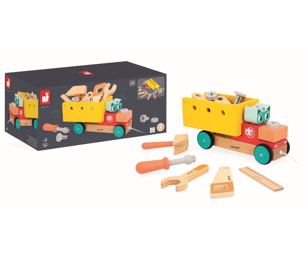 BRICO'KIDS - CAMIÓN DE TIRAR BRICOLAJE