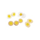 HUEVERA CON 4 HUEVOS DE MADERA