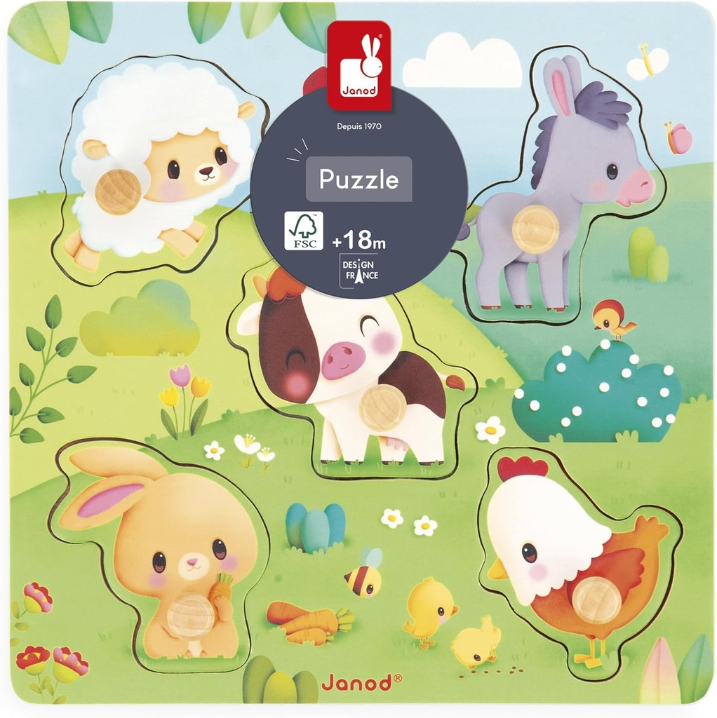 GRANJA - PUZLE TÁCTIL DE LA GRANJA