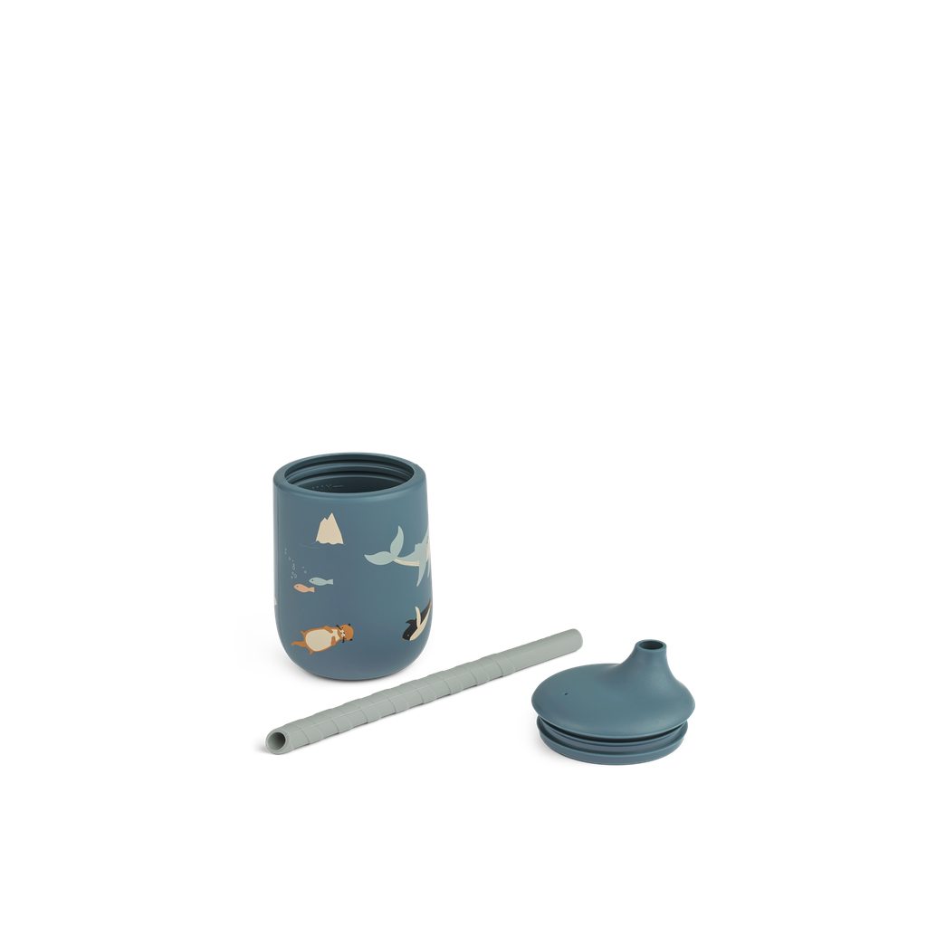 Vaso con pajita Ellis Arctic Sea / Ocean view