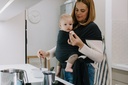 Fular elástico portabebés Boba Wrap Bambú Serenity Charcoal Talla única