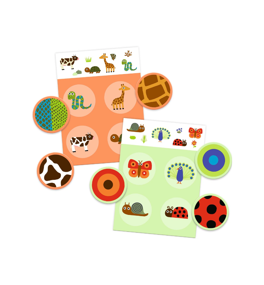 Educativos Bingo Plumas y pelaje