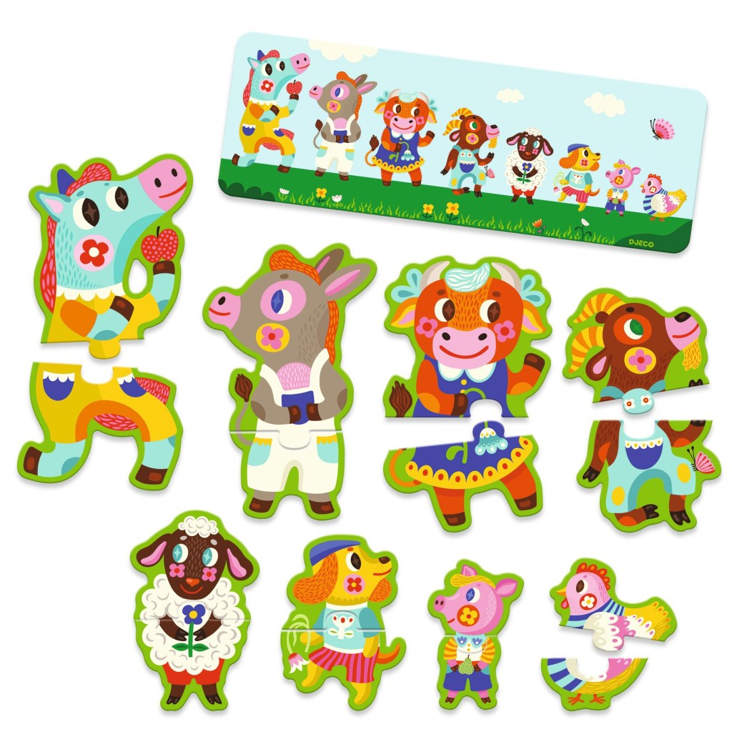 Educativos Puzzle Grandes y pequeños granja