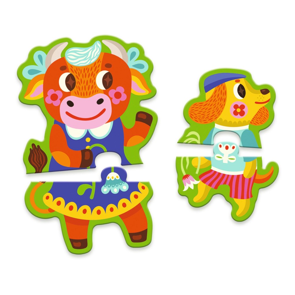 Educativos Puzzle Grandes y pequeños granja