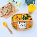 Plato bamboo toddler amarillo Eco Rascals