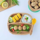 Plato bamboo toddler amarillo Eco Rascals
