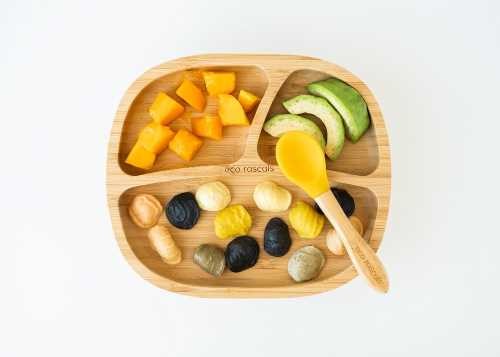 Plato bamboo toddler amarillo Eco Rascals