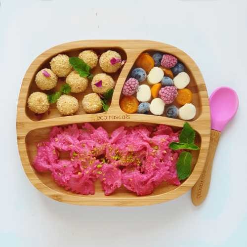 Plato bamboo toddler rosa Eco Rascals