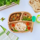 Plato bamboo toddler verde Eco Rascals