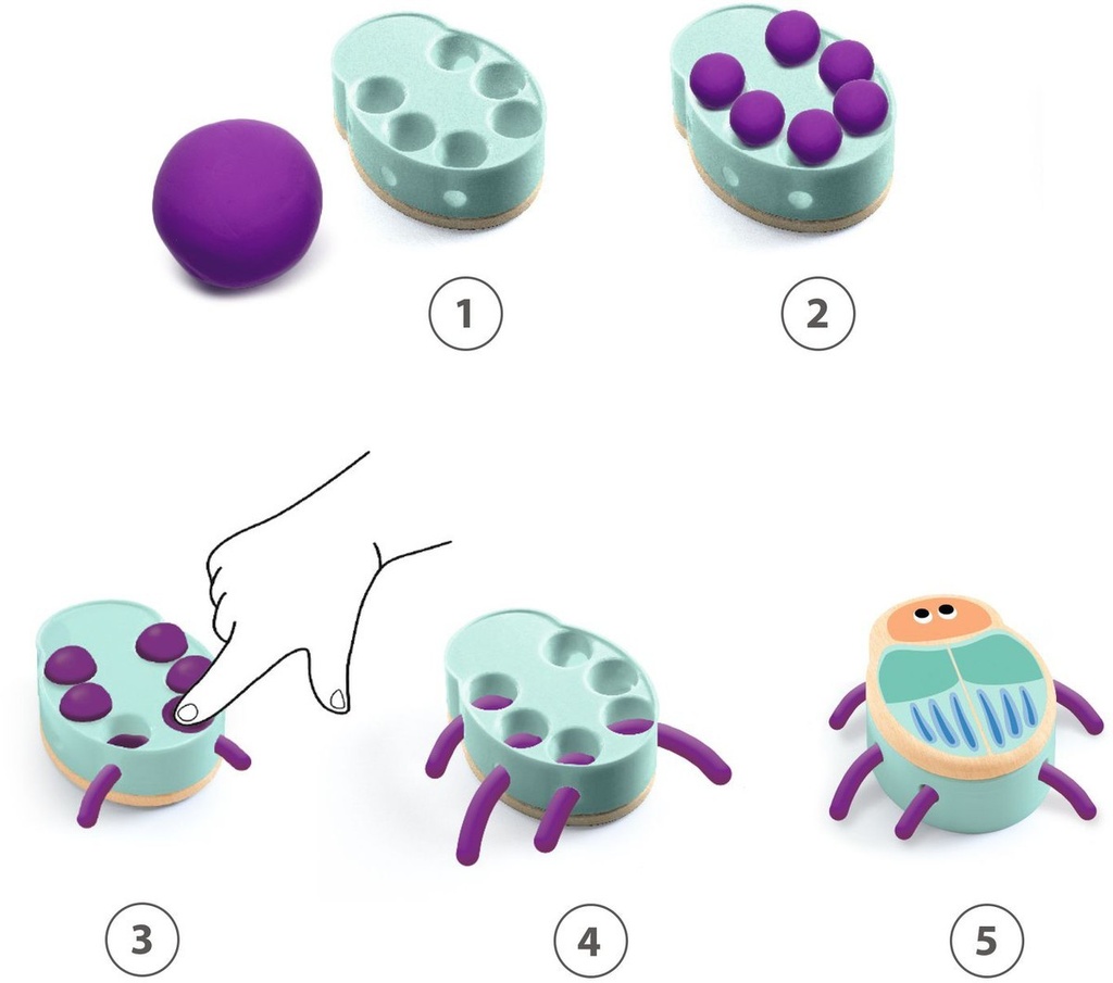 Pasta moldear Plastiinsectos