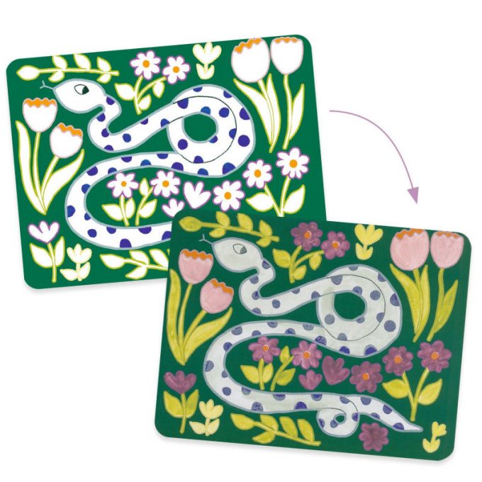 Pintura con paleta Los animales salvajes