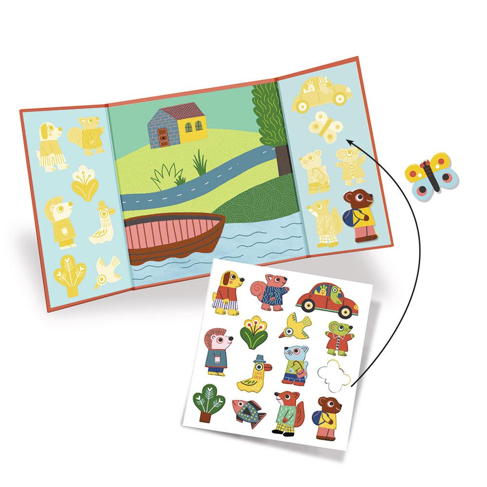 Pegatinas reposicionables Los animales