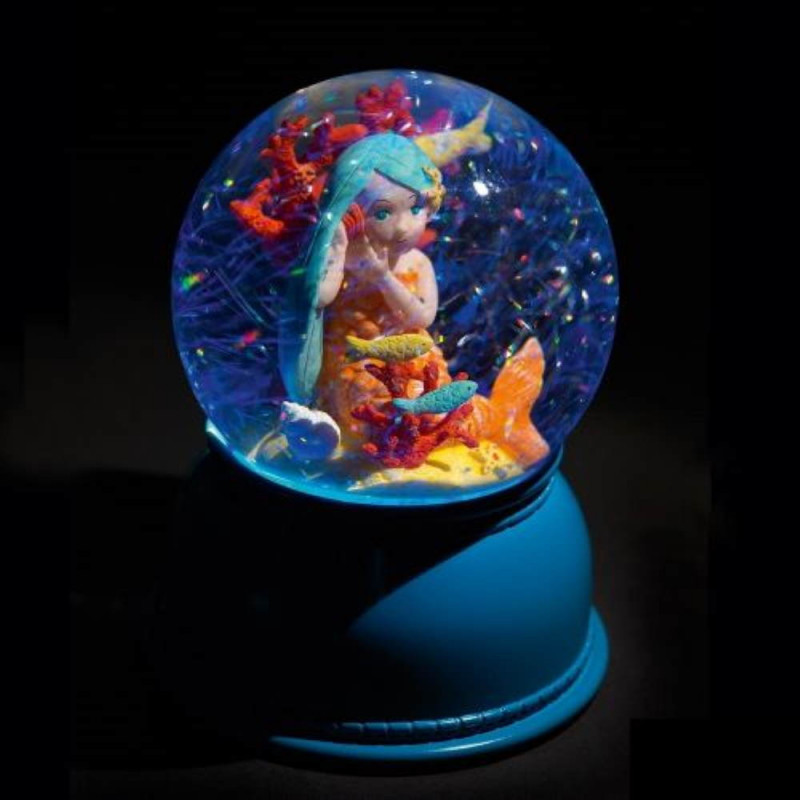 Lámpara bola de nieve Sirenita