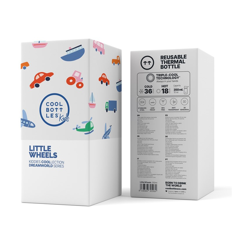 The Kiddie Bottle - Little Wheels 350ml