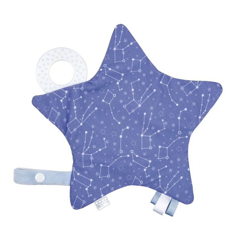 Estrellita papel crujiente azul