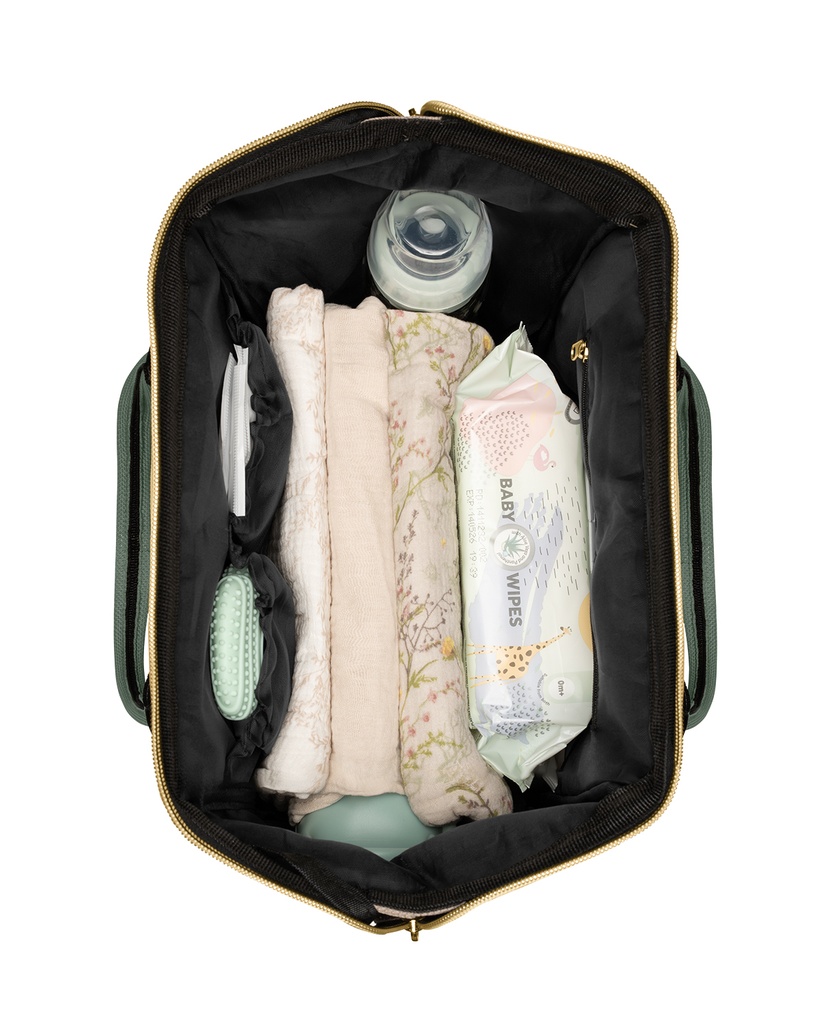 Bolsa de mamá Siena Verde Militar 2025