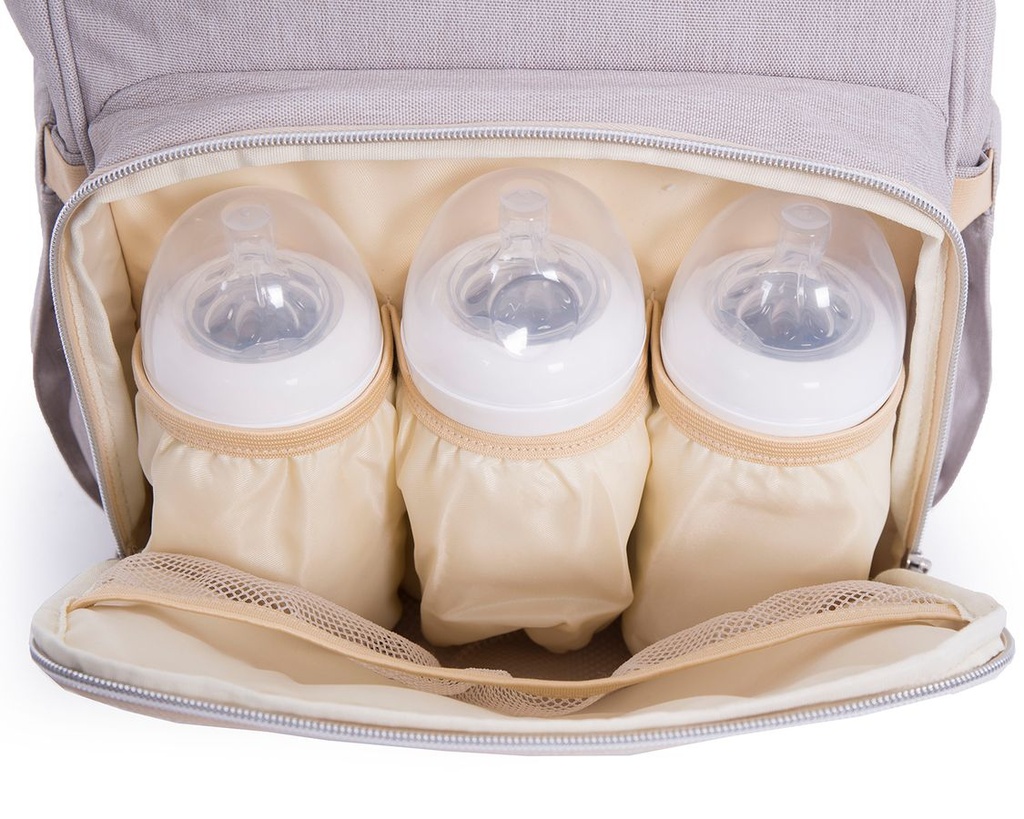 Mochila maternal Siena Gris Claro